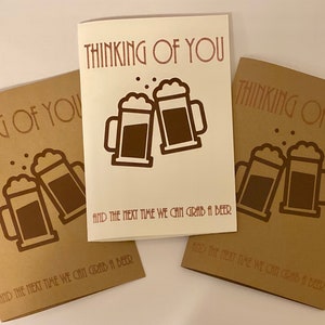 Friend Greeting Card/ Funny Beer Card/ Funny Friend Card