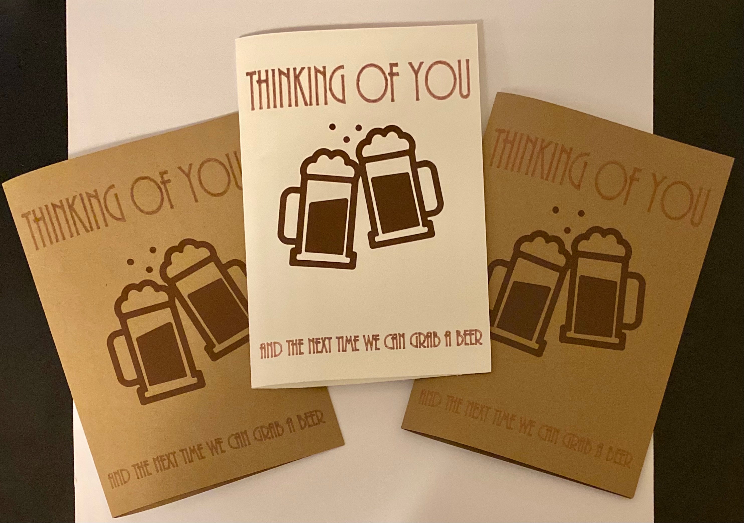 Funny Beer Friend Card: Thinking of You - Etsy