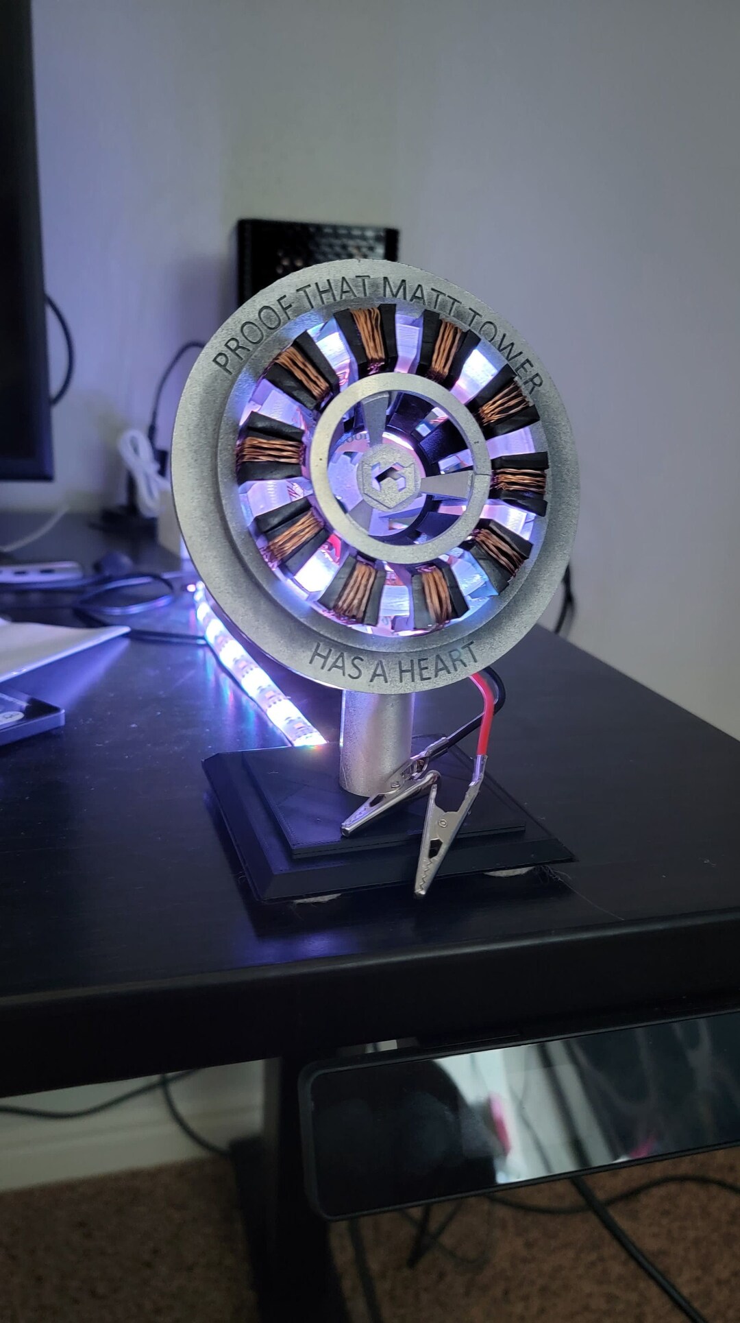 Iron Man Arc Reactor STL Customize Name Etsy