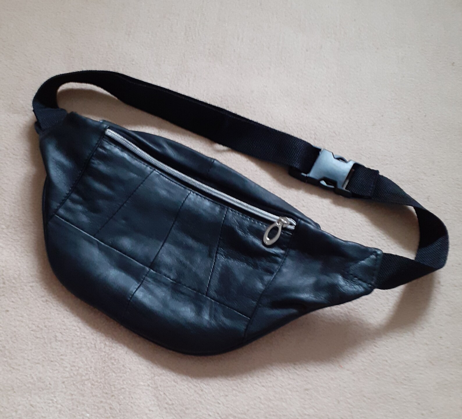 Belly bag leather men and women nappa leather belt bag for Etsy