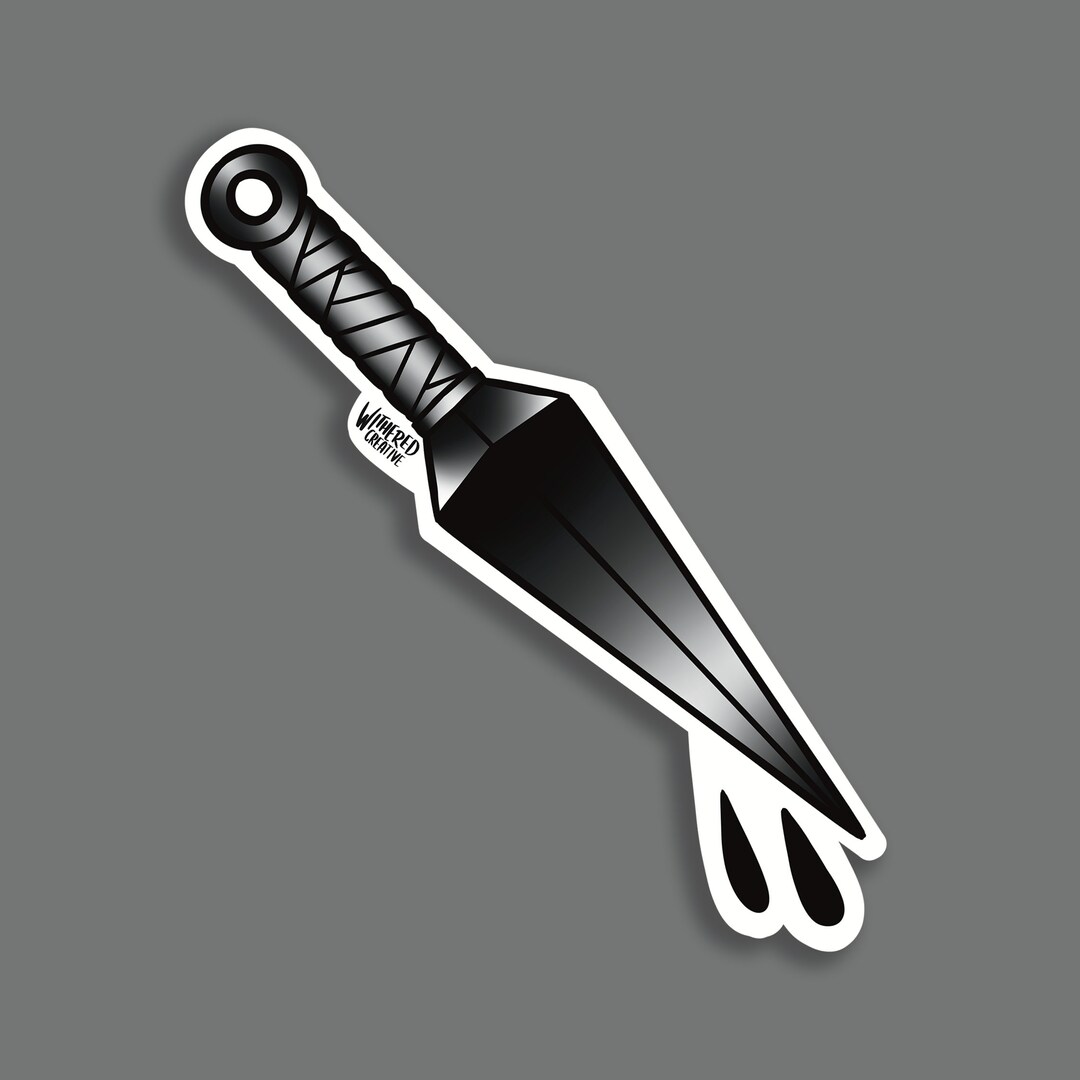 Naruto Kunai Vinyl Tattoo Style Sticker - Etsy Sweden