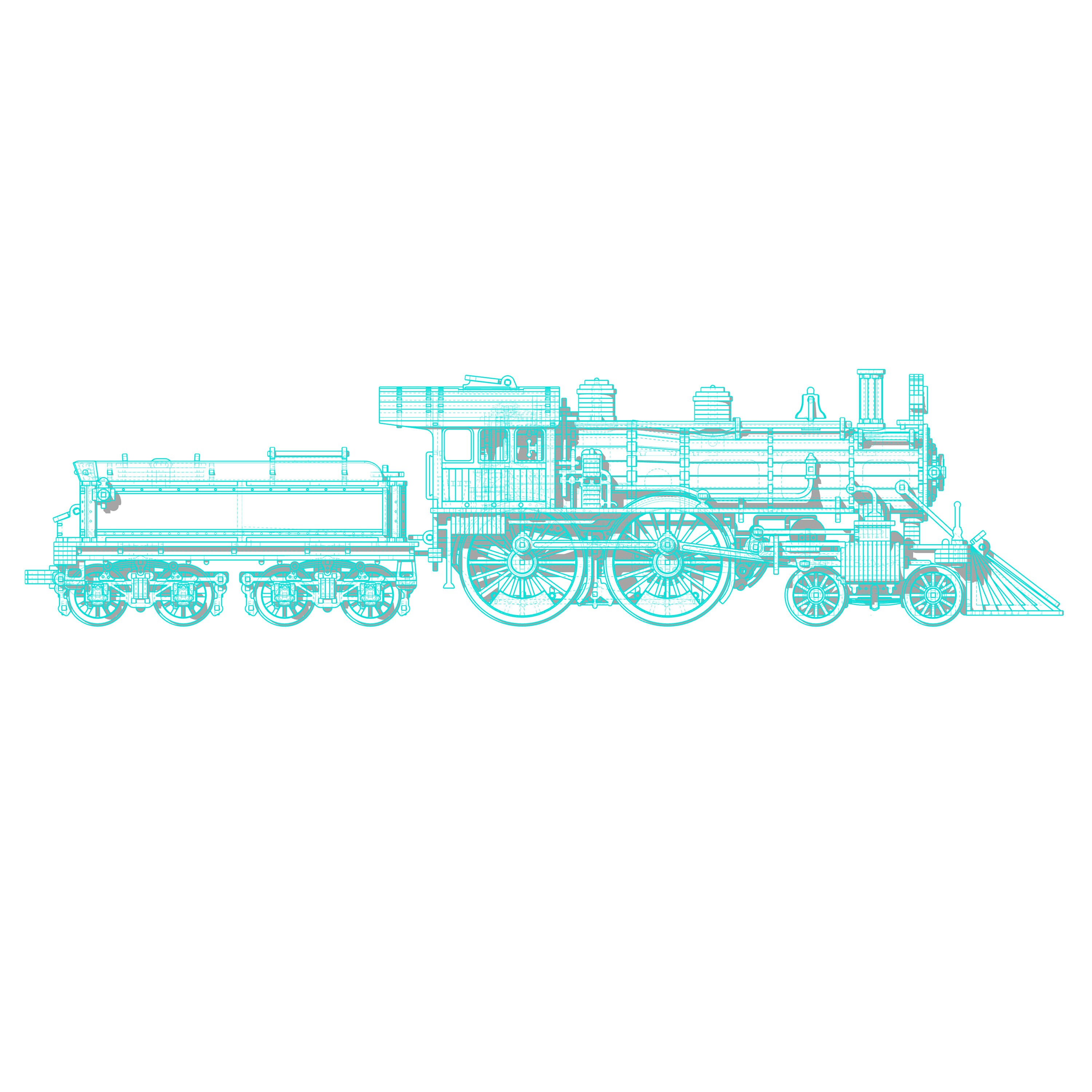 鉄道模型 Missouri Pacific 4-6-2 P-73 MISSOURI PACIFIC LINES PACIFIC STEAM LOCOMOTIVE-4-6-2-PHOTO