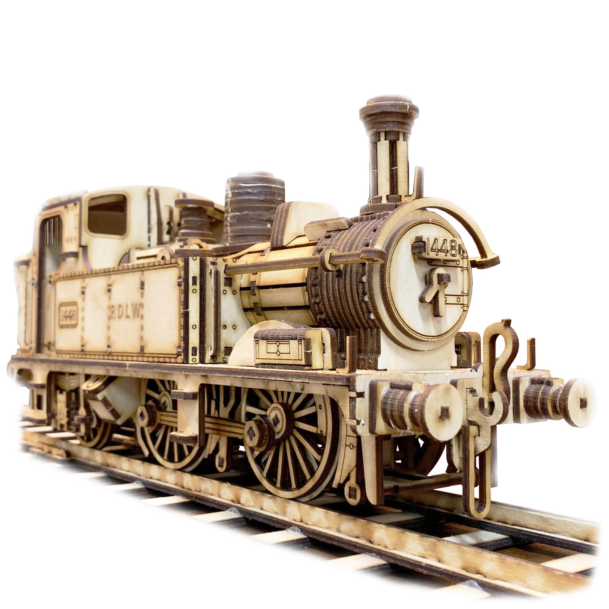 Santa Fe Trains Steam v Diesel Train Engine Chess Set Cherry Color Storage  Board