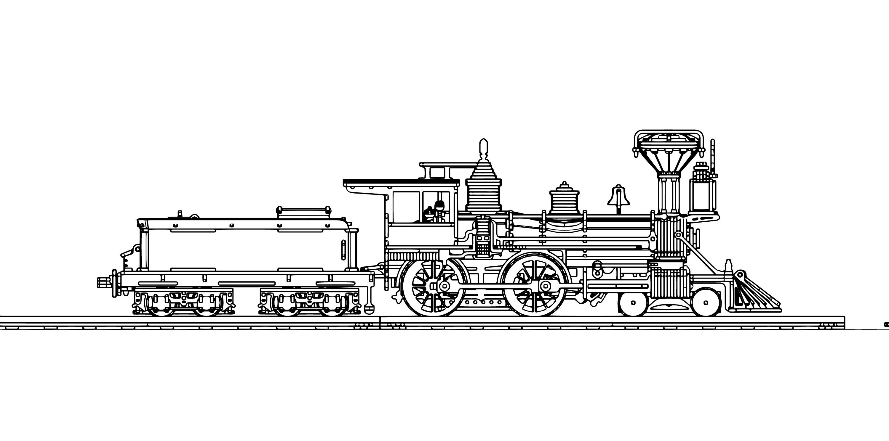 1873年製アメリカン4-4-0機関車「ジュノ」 - Etsy 日本