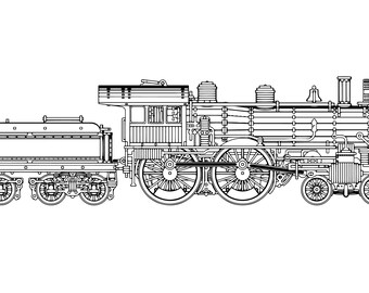 SUPER-SCALE 1893 American 4-4-0 - Etsy