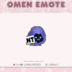 Sad NT Nice Try Valorant Omen Emote | Cute Chibi Twitch Streamer Discord Emotes