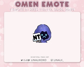 Sad NT Nice Try Valorant Omen Emote | Cute Chibi Twitch Streamer Discord Emotes