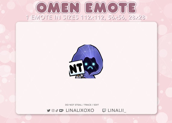 Sad NT Nice Try Valorant Omen Emote | Cute Chibi Twitch Streamer Discord Emotes