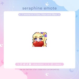 Love Heart LoL League of Legends Wild Rift Star Guardian Seraphine Emote | Cute Chibi Twitch Streamer Discord Emotes