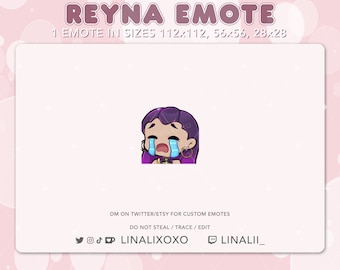 Valorant Reyna Chibi Emote - Etsy UK
