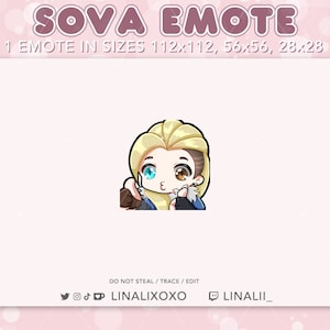 Good Job Daumen Hoch Valorant Sova Emote | Süßer Chibi Twitch Streamer Discord Emotes