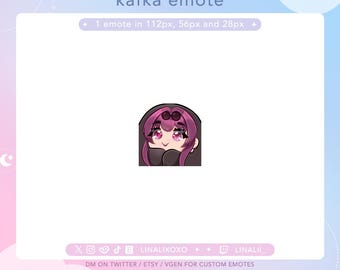 Comfy Cozy Blanket Honkai Star Rail Kafka Emote | Cute Chibi Twitch Streamer Discord Emotes