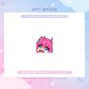 Angry Rage Mad LoL League of Legends Spirit Blossom Ahri Emote | Cute Chibi Twitch Streamer Discord Emotes