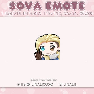 Hi Hello Wave Valorant Sova Emote | Cute Chibi Twitch Streamer Discord Emotes