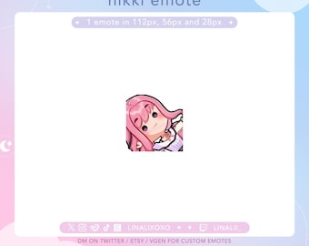 Dead Ded Blank RIP Infinity Nikki Nikki Emote Set Pack | Cute Chibi Twitch Streamer Discord Emotes