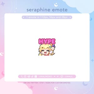 Hype Celebrate Happy Hyper LoL League of Legends Wild Rift Star Guardian Seraphine Emote | Cute Chibi Twitch Streamer Discord Emotes
