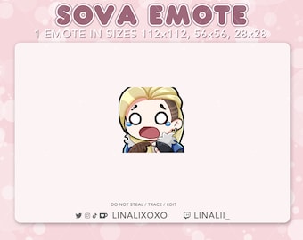 Cry Scared Valorant Sova Emote | Cute Chibi Twitch Streamer Discord Emotes