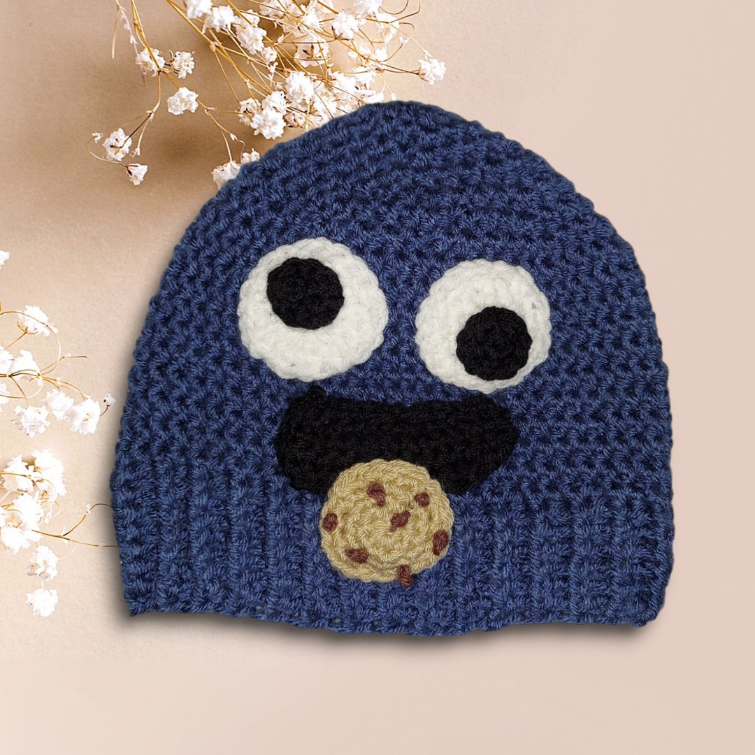 Cookie Monster Crochet Beanie Toddler Unisex Toddler Beanie Etsy