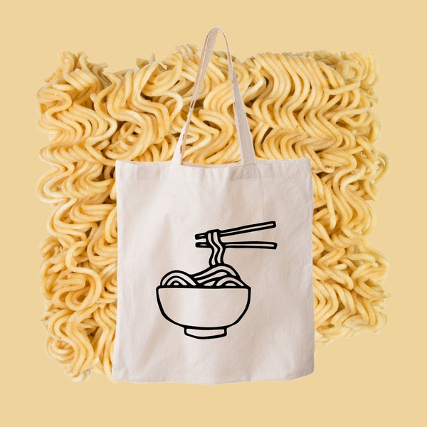 Ramen Einkaufstasche Nudel-Liebhaber Einkaufstasche mit Nudeln Suppe Liebhaber Tragetasche Ramen-Nudel Einkaufstasche Ramen-Liebhaber-Geschenk Ramen-Nudelsuppe-Tasche