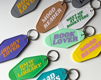 Reading gift Book Club keychain