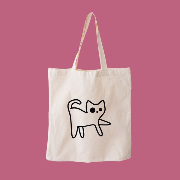 Cat Tote Bag Cute Cat Lover Tote Bag New Kitten Tote Bag Feline Lover Gift Cat Mom Tote Bag Cat Gift Cat Tote Bag Cat Face Tote Bag Gift