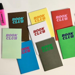 Book Club Mini Notebook, Small Gift for Reader, Reading Journal