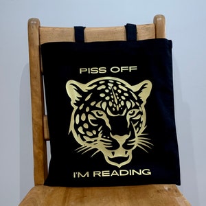 Reading Tote Bag Cheetah Tote Bag Funny Cat Library Book Bag Funny Tote Bag Cheeky Cat Tote Bag Trendy Tote Bag Aesthetic Big Cat Energy