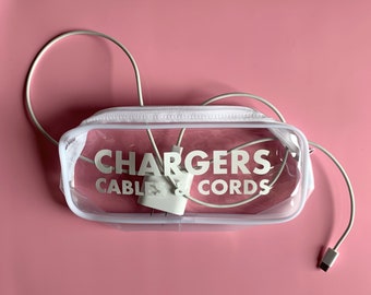 Charger Bag Chargers Cables and Cords Zippered Pouch Chargers Cables and Cords Organizer Bag Charger Bag Cords Bag Charger Pouch with Zipper