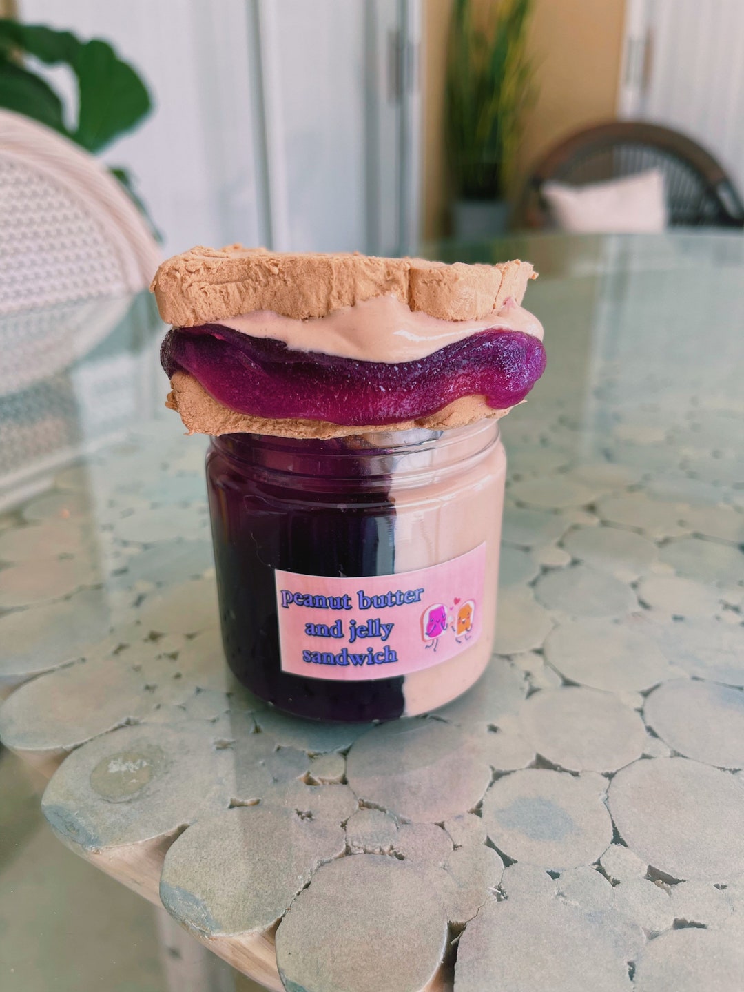 DIY Peanut Butter and Jelly Sandwich Scented Slime Etsy