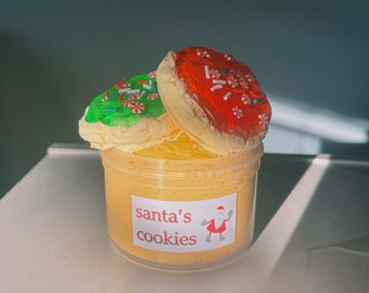 DIY Santa’s Cookies Christmas Themed Scented Slime