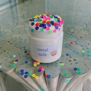 Cereal Milk Thick and Glossy Slime