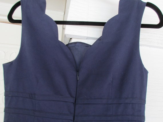 SIZE SMALL 50s Style 2 Underskirts Dark Blue Cott… - image 6