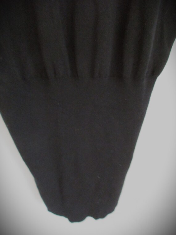 ZARA KNIT Long Sleeve Clingy Black Pullover Dress… - image 5