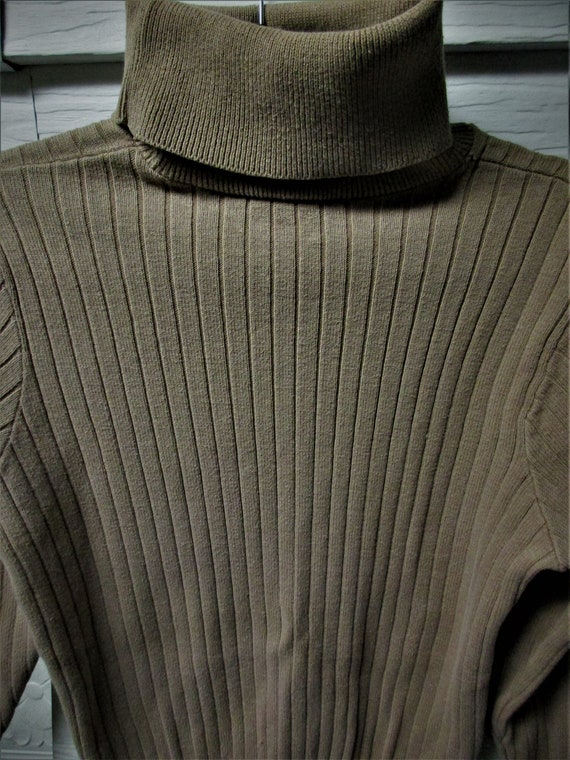 PIERRE CARDIN Long Sleeve Rib Style Wool Turtle N… - image 2