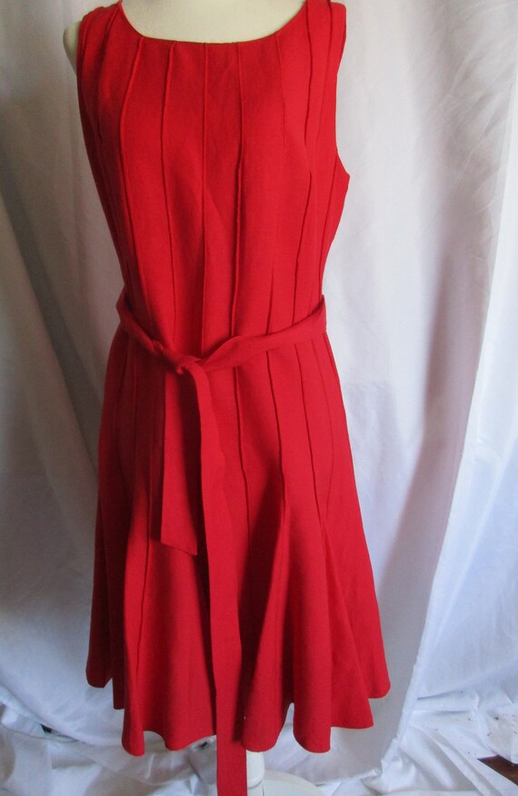 SIZE 6 CALVIN KLEIN Classic 60s Style Pleated Pan… - image 3