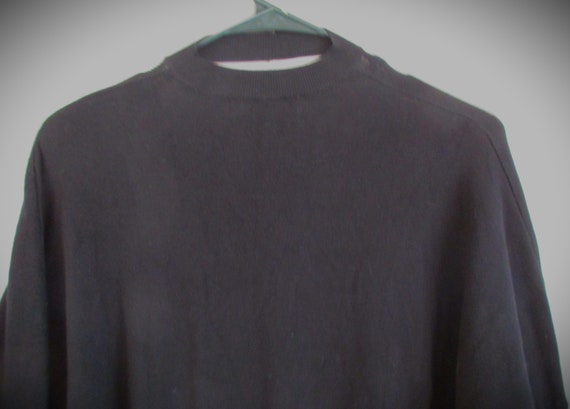 ZARA KNIT Long Sleeve Clingy Black Pullover Dress… - image 7
