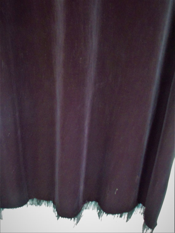 Size M DRESS Black Velvet Velour Retro Sleeveless… - image 2