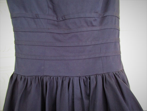 SIZE SMALL 50s Style 2 Underskirts Dark Blue Cott… - image 4