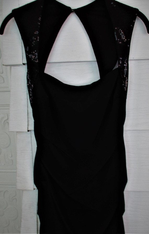90s NICOLE MILLER Designer Black Sleeveless Dress… - image 1