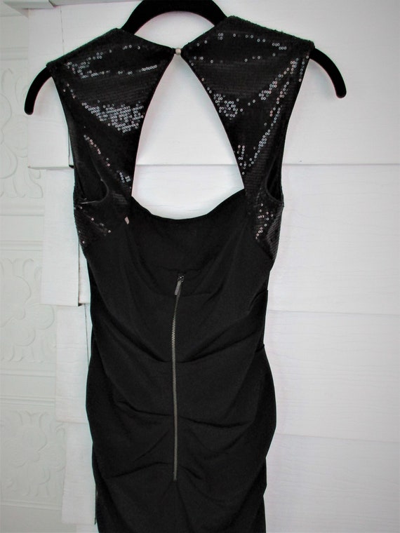 90s NICOLE MILLER Designer Black Sleeveless Dress… - image 5