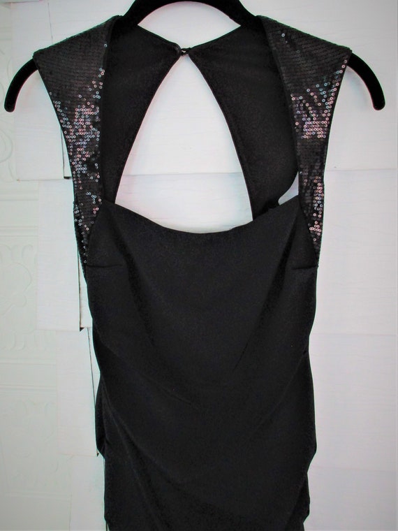 90s NICOLE MILLER Designer Black Sleeveless Dress… - image 2