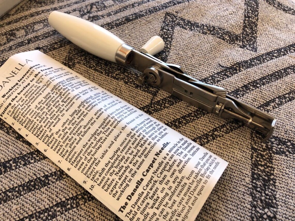 Vintage Danella Rug Hooking Tool Etsy