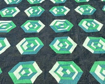 Green 3D Quilt