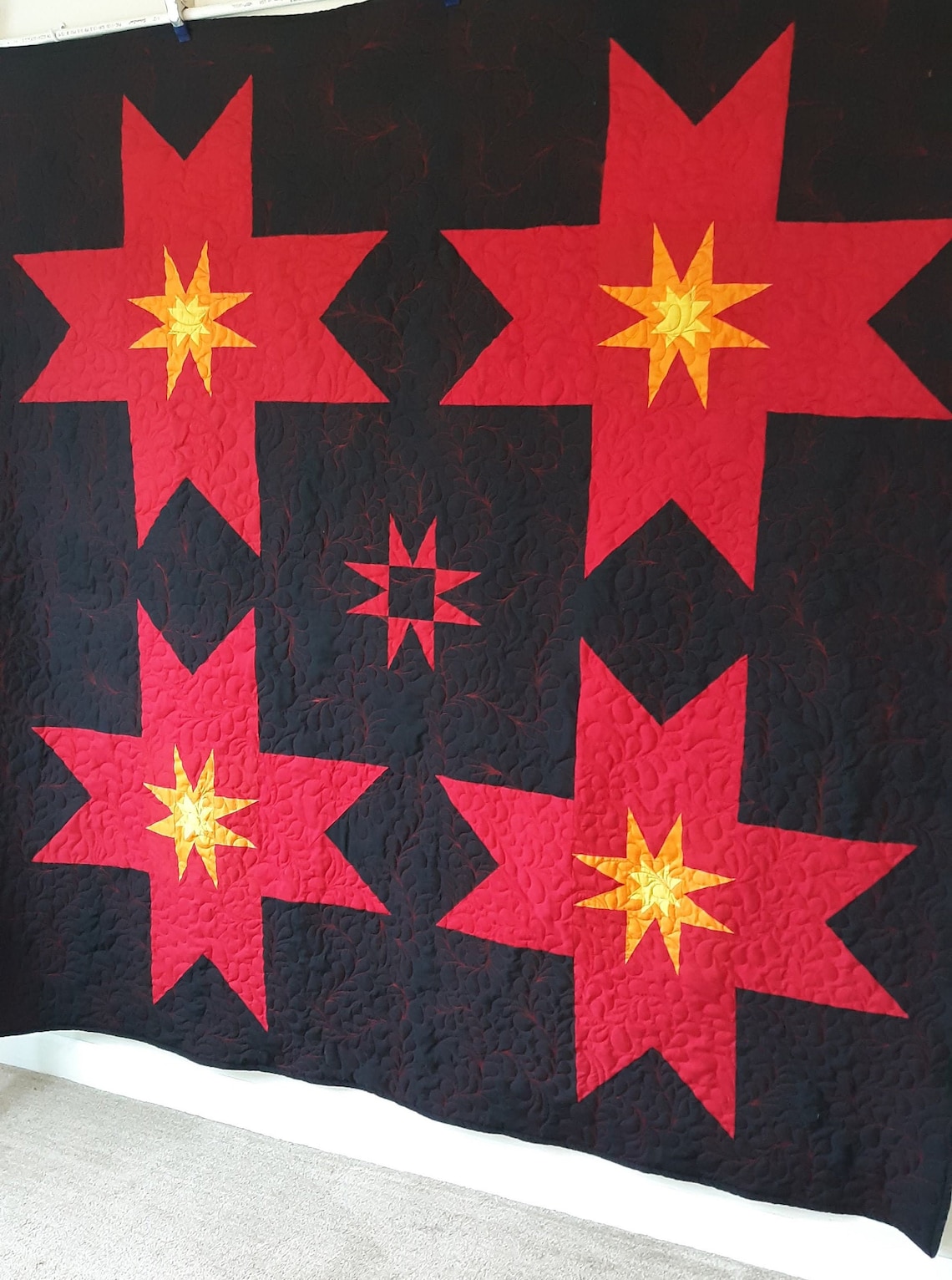 Star Upon Stars Quilt Etsy