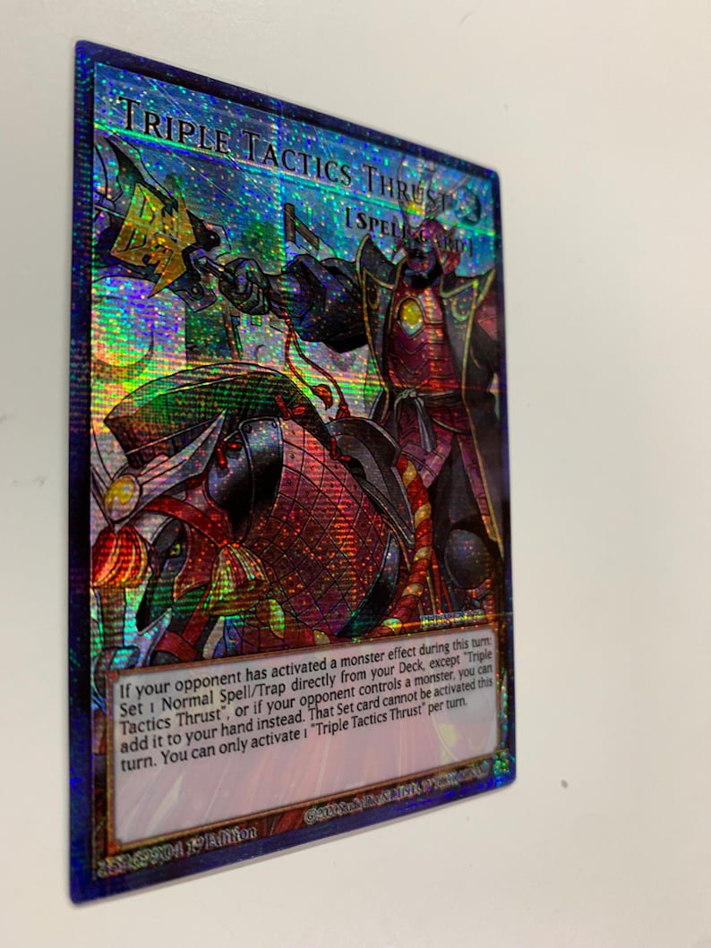 Triple Tactics Thrust – MZMI-EN084 – Carta Ultra Rara 1a Edizione – Yu-Gi-Oh! Gioco Di Carte