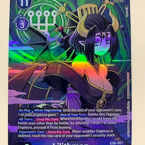 Lilithmon EX6-057 (Alternate Art) | FULL HOLO | Orica PROXY