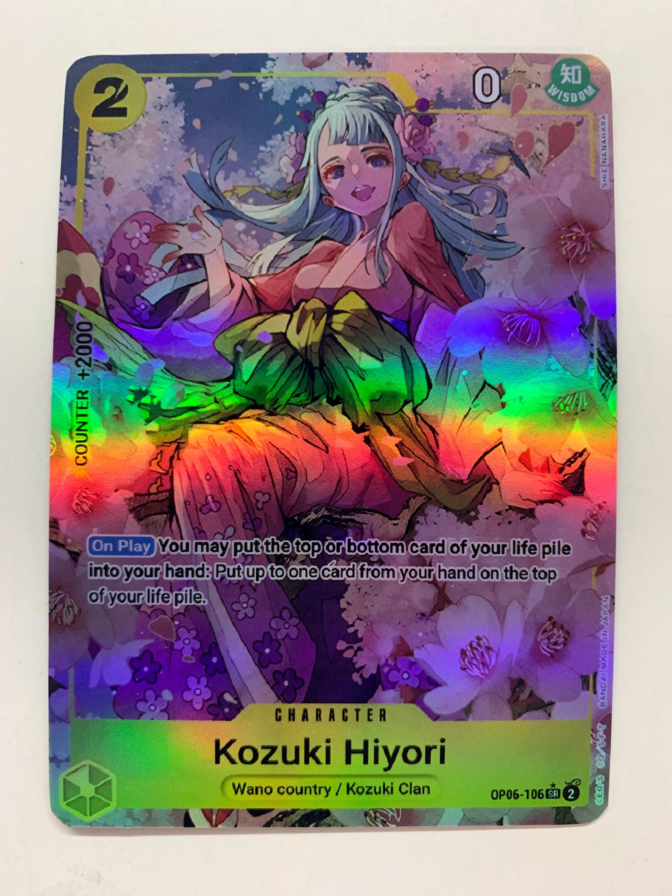 Kozuki Hiyori OP06-106 (alternate Art) | FULL HOLO | Orica PROXY
