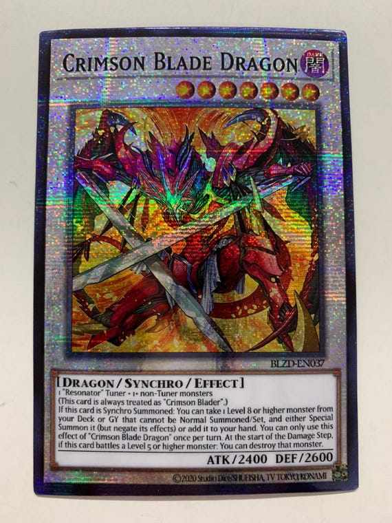 Crimson Blade Dragon | Ultra Rare | Orica PROXY - Etsy Israel