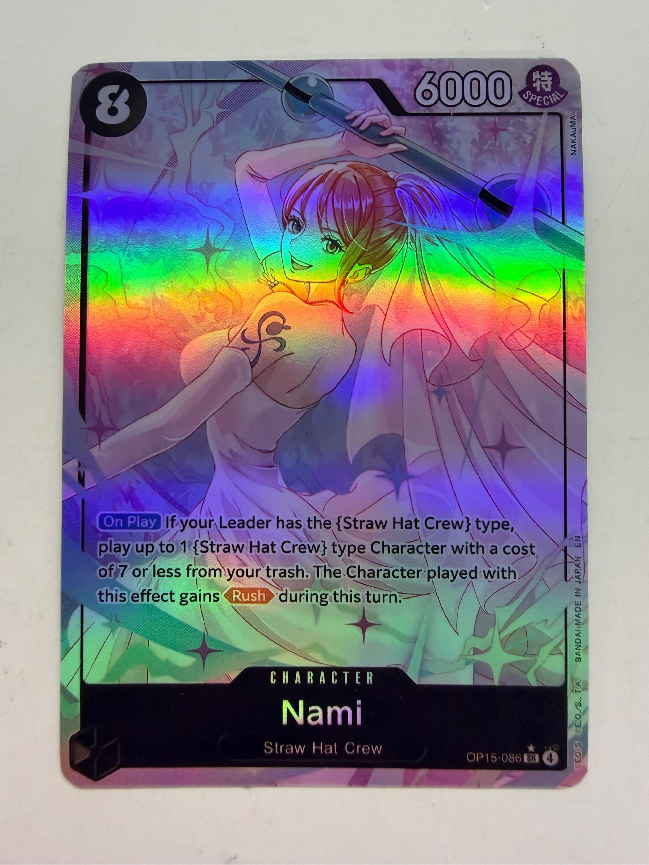 Nami OP15-086 (alternate Art) | FULL HOLO | Orica PROXY - Etsy