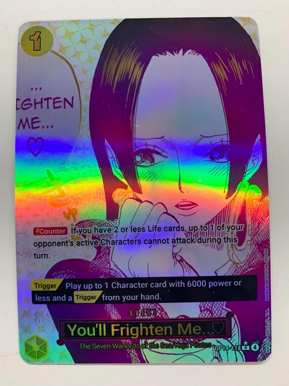 You'll Frighten Me… OP14-118 (alternate Art) | FULL HOLO | Orica